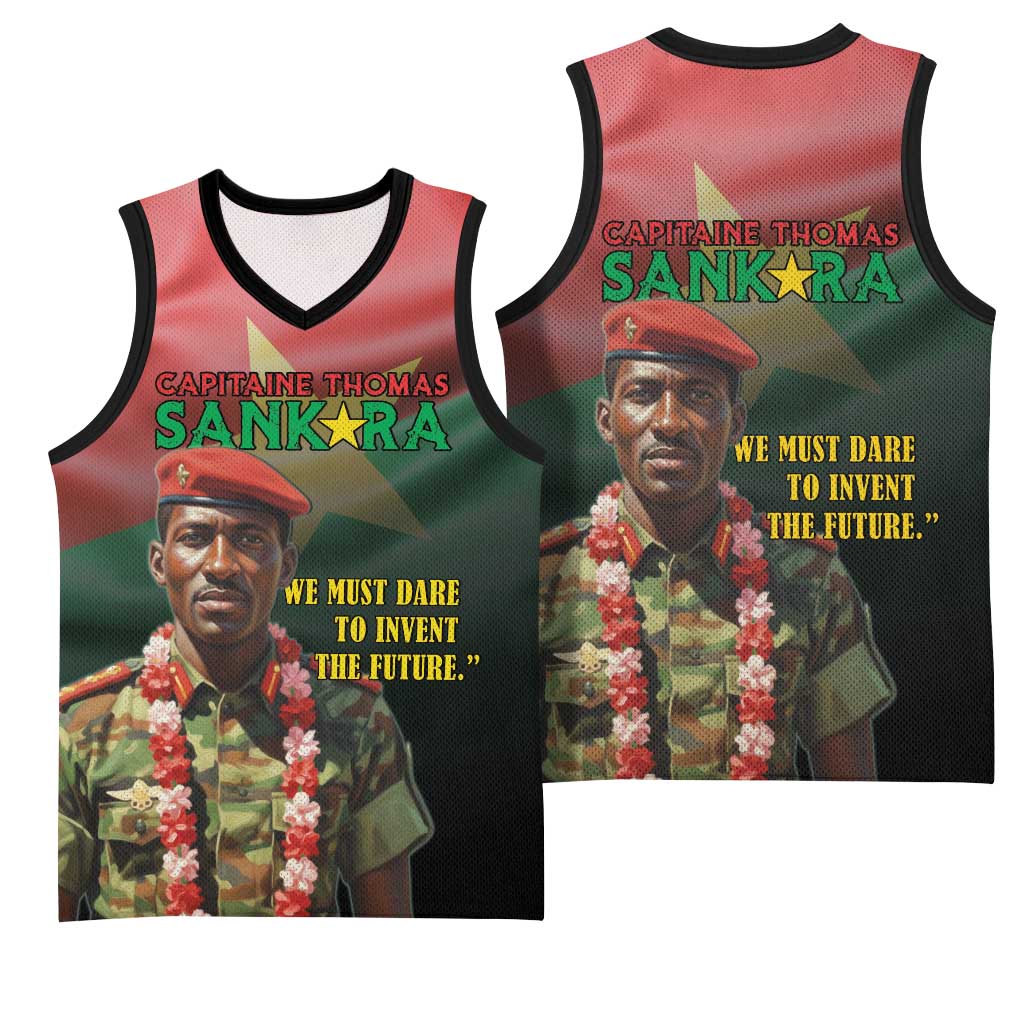 Capitaine Thomas Sankara Basketball Jersey We Must Dare To Invent The Future
