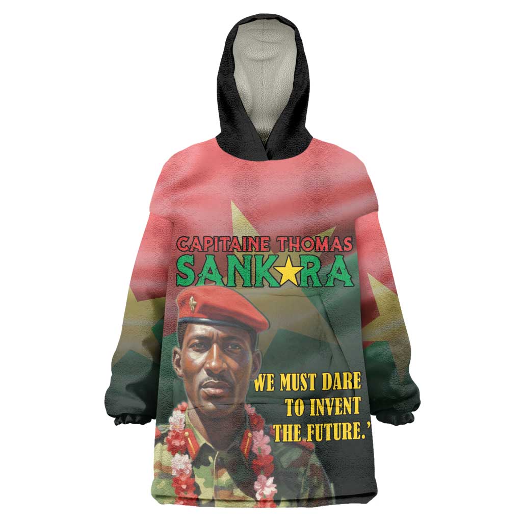 Capitaine Thomas Sankara Kid Wearable Blanket Hoodie We Must Dare To Invent The Future