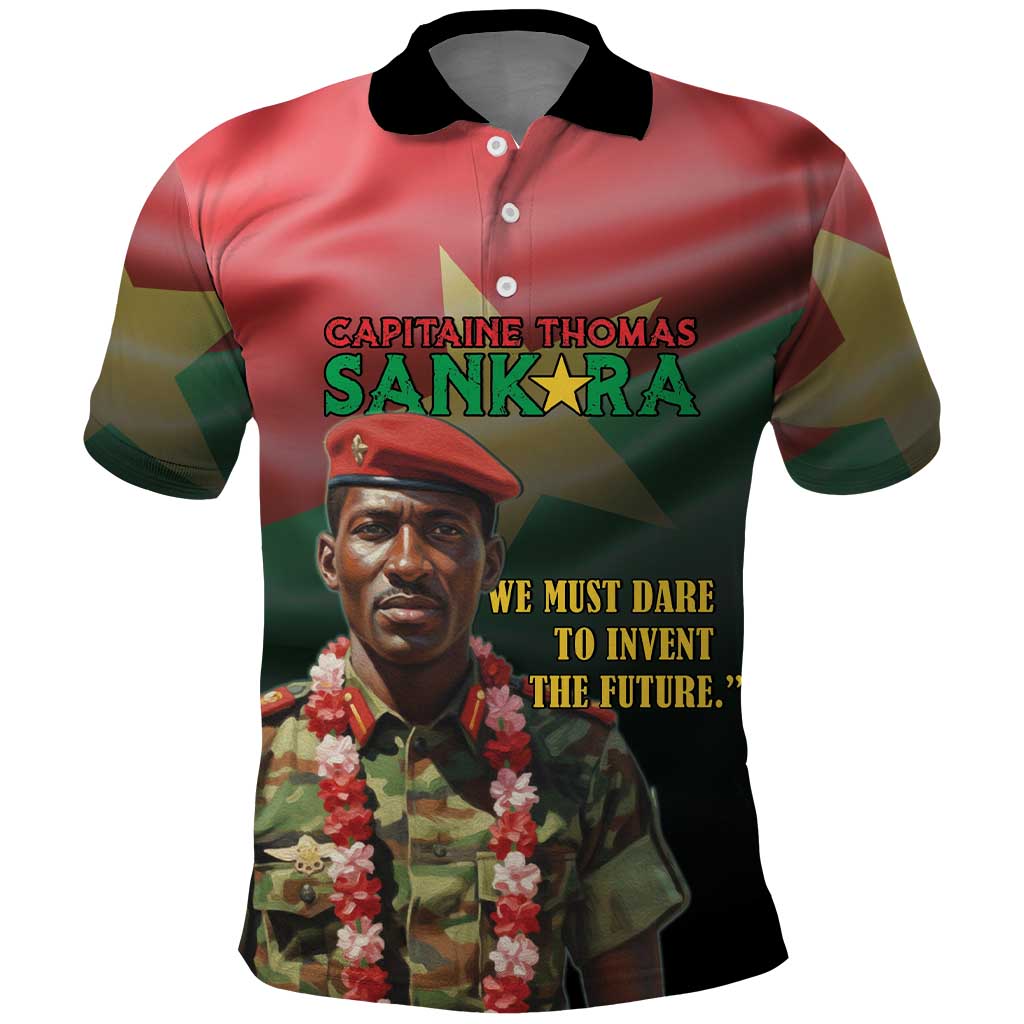 Capitaine Thomas Sankara Polo Shirt We Must Dare To Invent The Future