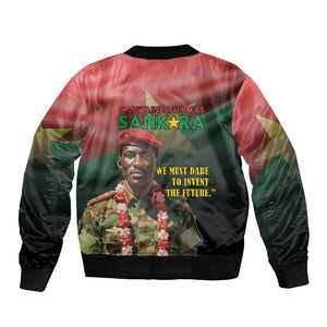 Capitaine Thomas Sankara Sleeve Zip Bomber Jacket We Must Dare To Invent The Future