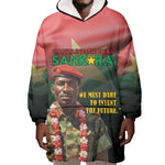 Capitaine Thomas Sankara Wearable Blanket Hoodie We Must Dare To Invent The Future