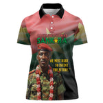 Capitaine Thomas Sankara Women Polo Shirt We Must Dare To Invent The Future