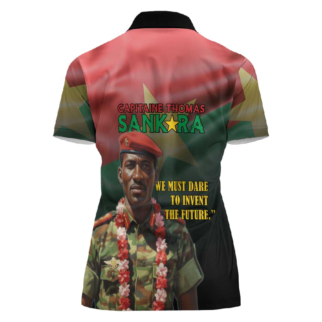 Capitaine Thomas Sankara Women Polo Shirt We Must Dare To Invent The Future