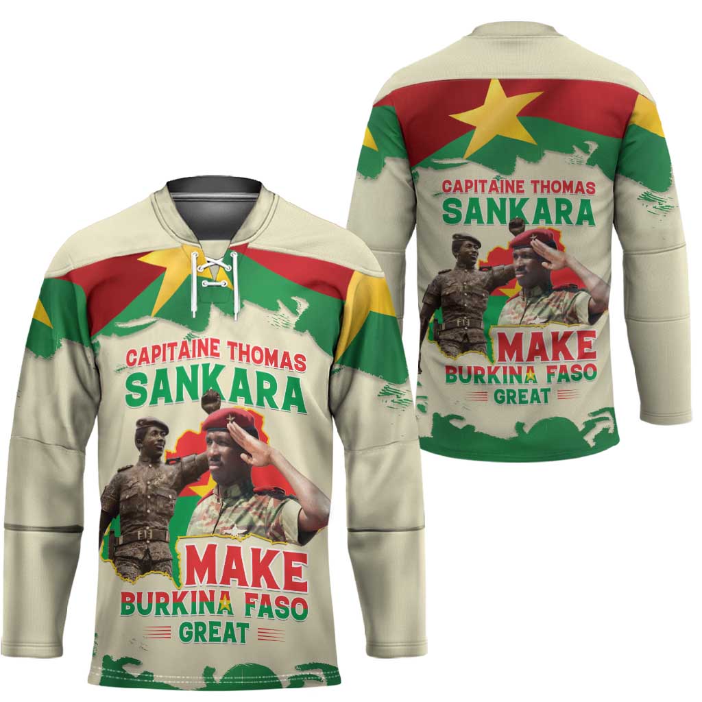 Thomas Sankara Hockey Jersey Make Burkina Faso Great