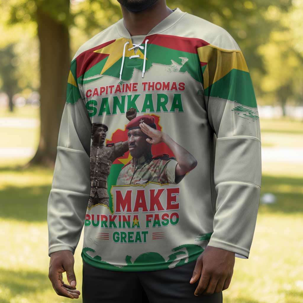 Thomas Sankara Hockey Jersey Make Burkina Faso Great
