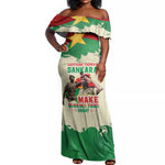 Thomas Sankara Off Shoulder Maxi Dress Make Burkina Faso Great