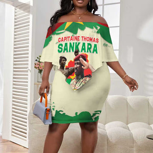 Thomas Sankara Off Shoulder Short Dress Make Burkina Faso Great