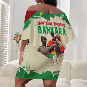 Thomas Sankara Off Shoulder Short Dress Make Burkina Faso Great