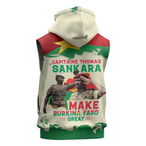 Thomas Sankara Sleeveless Zip Hoodie Make Burkina Faso Great