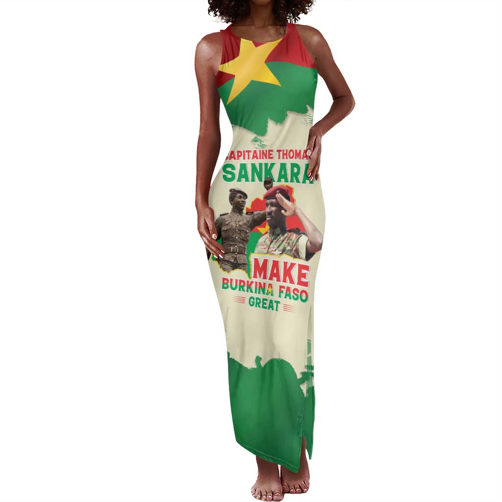 Thomas Sankara Tank Maxi Dress Make Burkina Faso Great