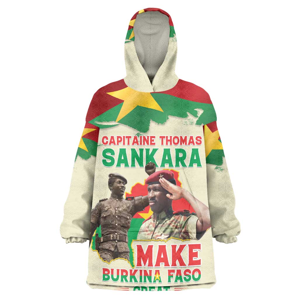 Thomas Sankara Wearable Blanket Hoodie Make Burkina Faso Great