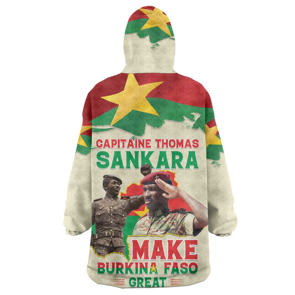 Thomas Sankara Wearable Blanket Hoodie Make Burkina Faso Great