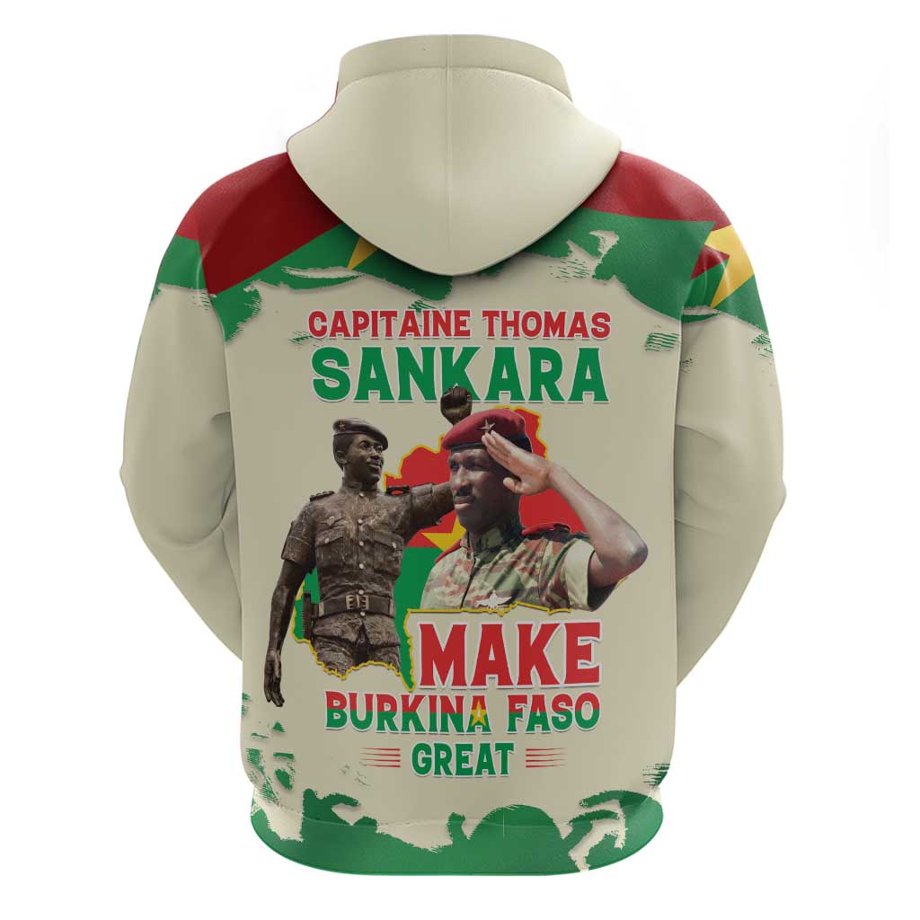 Thomas Sankara Zip Hoodie Make Burkina Faso Great