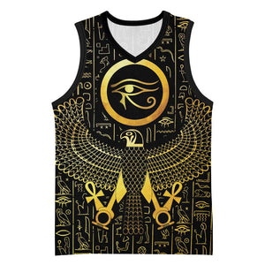 Ancient Egyptian Basketball Jersey Horus Falcon God - African Pride