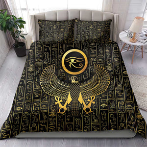 Ancient Egyptian Bedding Set Horus Falcon God