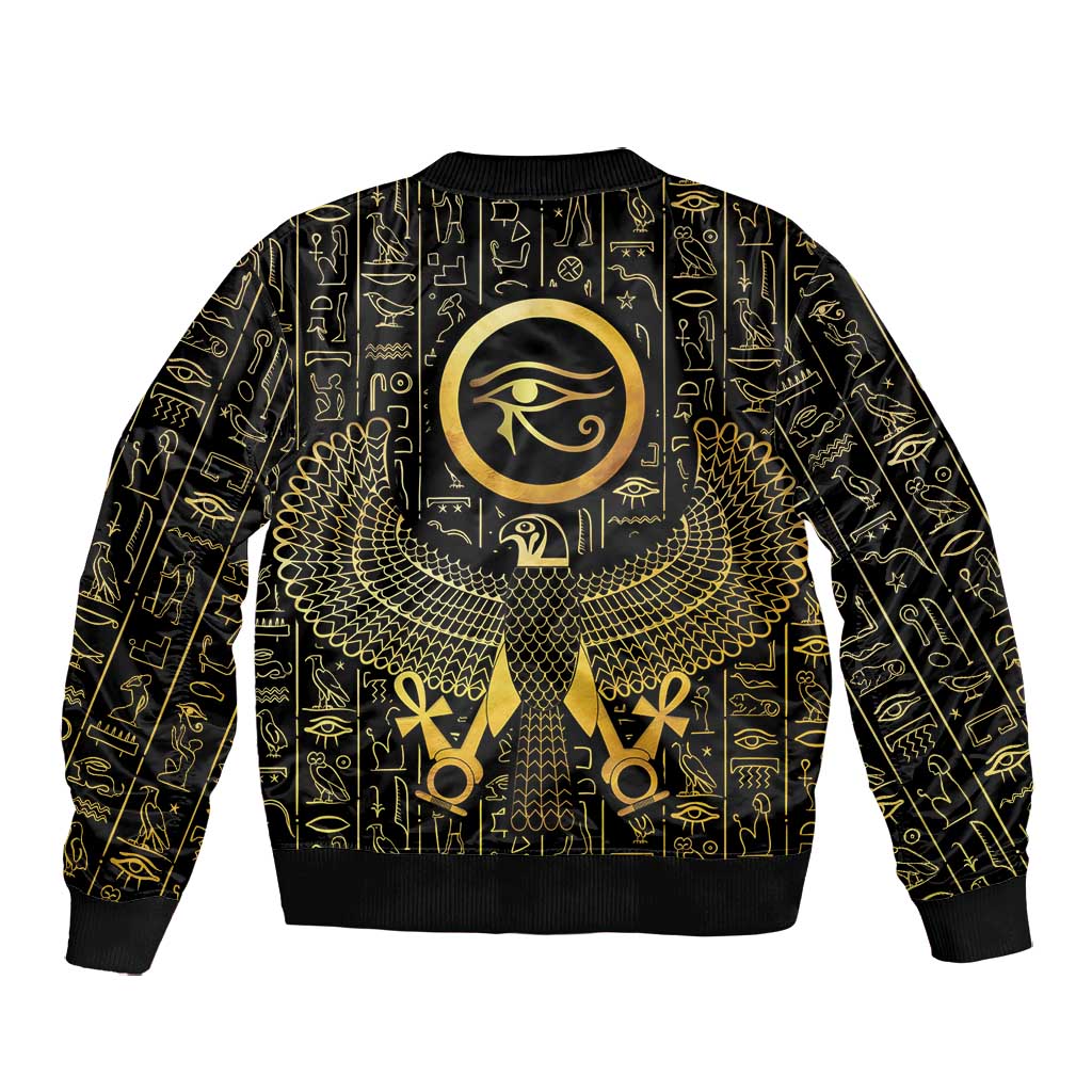Ancient Egyptian Bomber Jacket Horus Falcon God