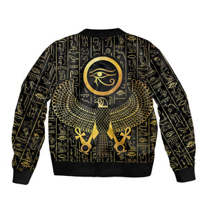 Ancient Egyptian Bomber Jacket Horus Falcon God