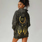 Ancient Egyptian Hoodie Dress Horus Falcon God