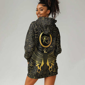 Ancient Egyptian Hoodie Dress Horus Falcon God