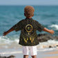 Ancient Egyptian Kid Hawaiian Shirt Horus Falcon God