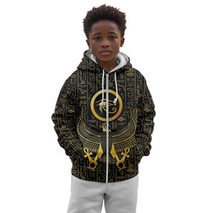 Ancient Egyptian Kid Hoodie Horus Falcon God