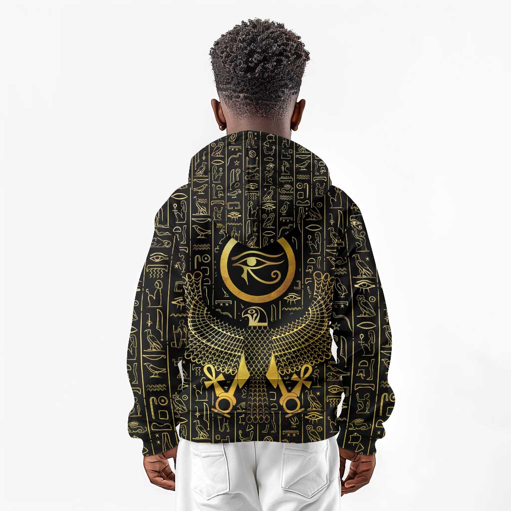 Ancient Egyptian Kid Hoodie Horus Falcon God