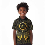 Ancient Egyptian Kid Polo Shirt Horus Falcon God