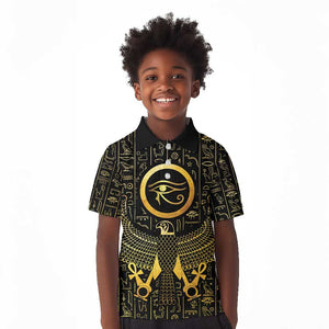 Ancient Egyptian Kid Polo Shirt Horus Falcon God