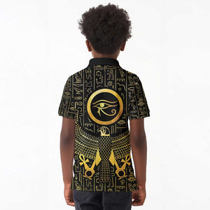 Ancient Egyptian Kid Polo Shirt Horus Falcon God