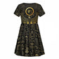 Ancient Egyptian Kid Short Sleeve Dress Horus Falcon God