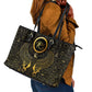 Ancient Egyptian Leather Tote Bag Horus Falcon God