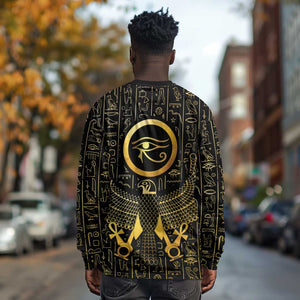 Ancient Egyptian Long Sleeve Shirt Horus Falcon God