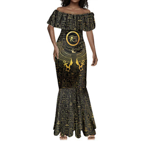 Ancient Egyptian Mermaid Dress Horus Falcon God