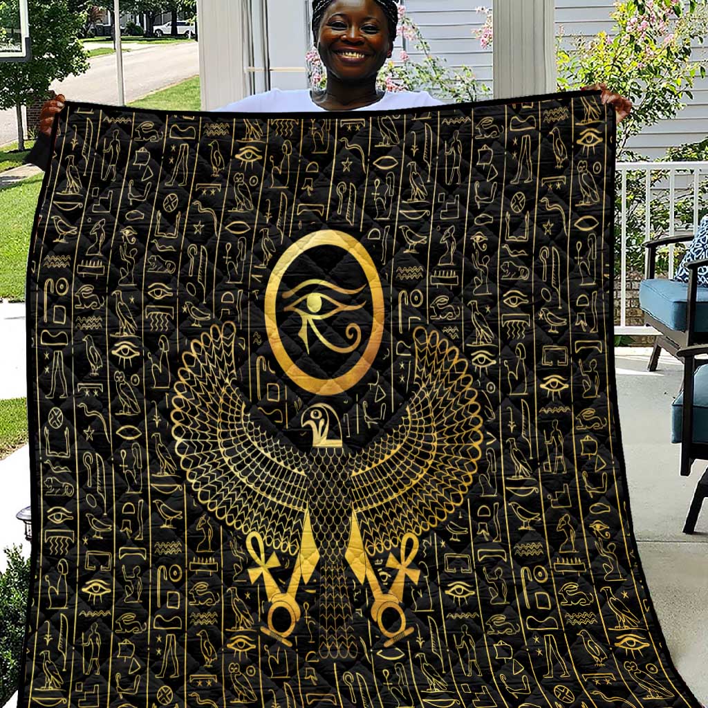 Ancient Egyptian Quilt Horus Falcon God