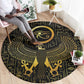 Ancient Egyptian Round Carpet Horus Falcon God