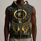 Ancient Egyptian Sleeveless Zip Hoodie Horus Falcon God - African Pride