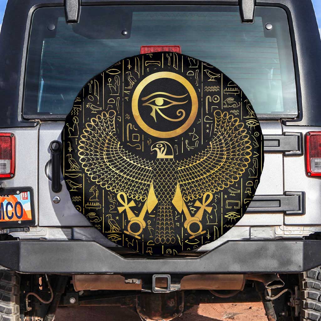 Ancient Egyptian Spare Tire Cover Horus Falcon God