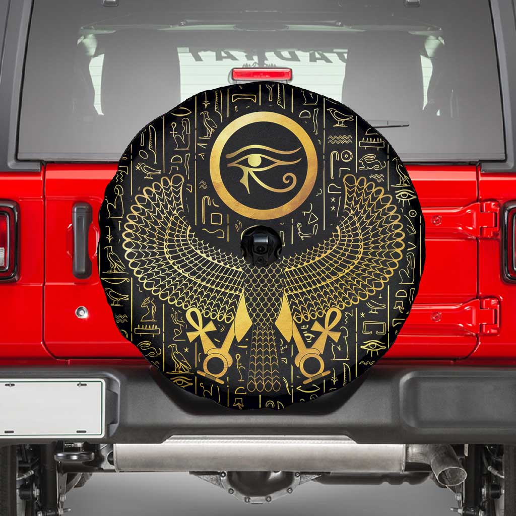 Ancient Egyptian Spare Tire Cover Horus Falcon God