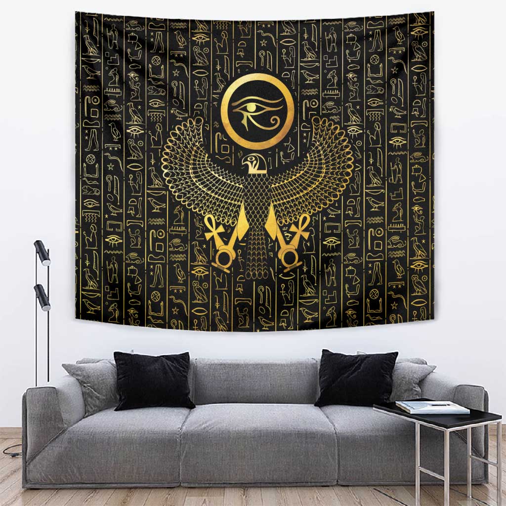 Ancient Egyptian Tapestry Horus Falcon God