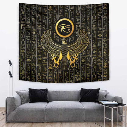 Ancient Egyptian Tapestry Horus Falcon God