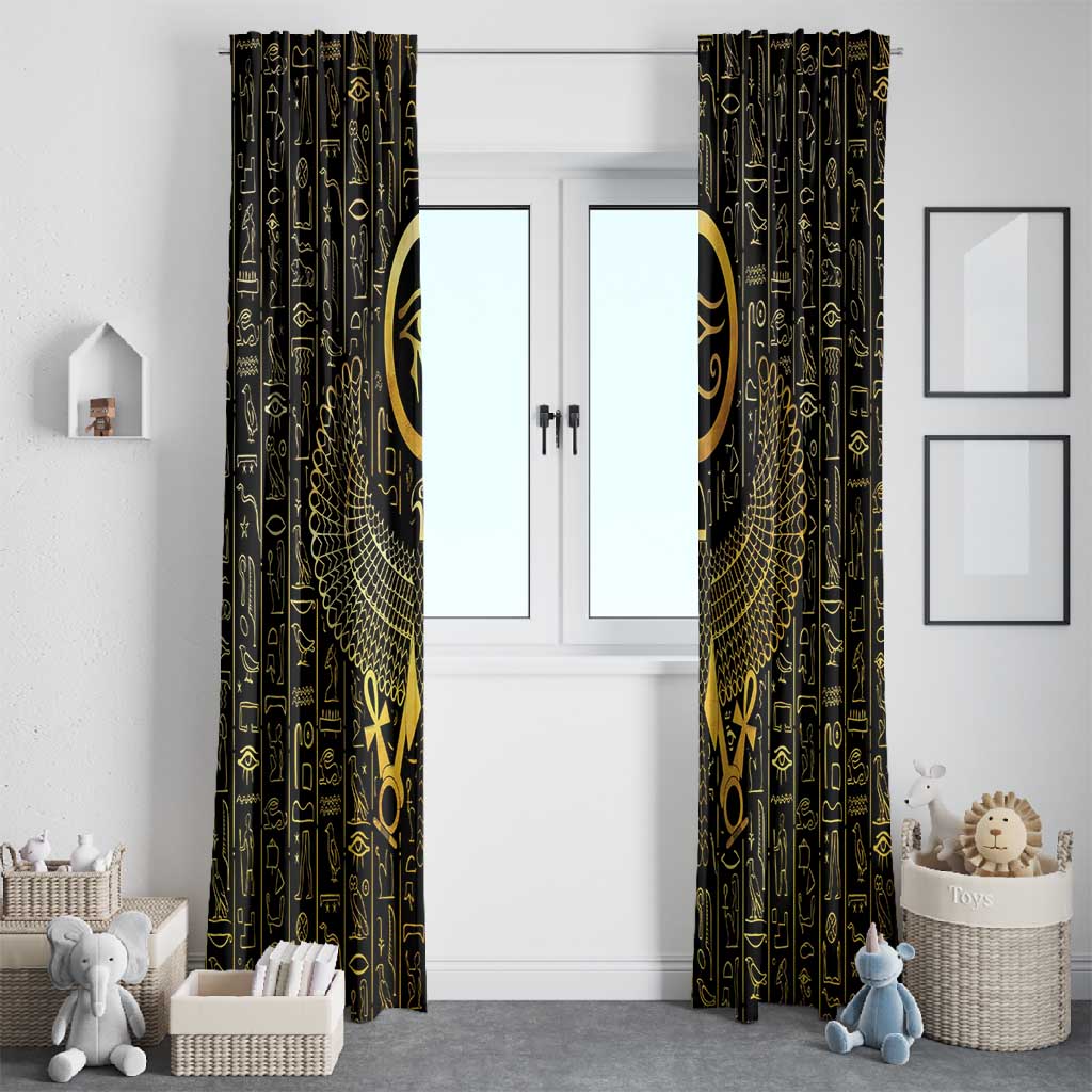 Ancient Egyptian Window Curtain Horus Falcon God