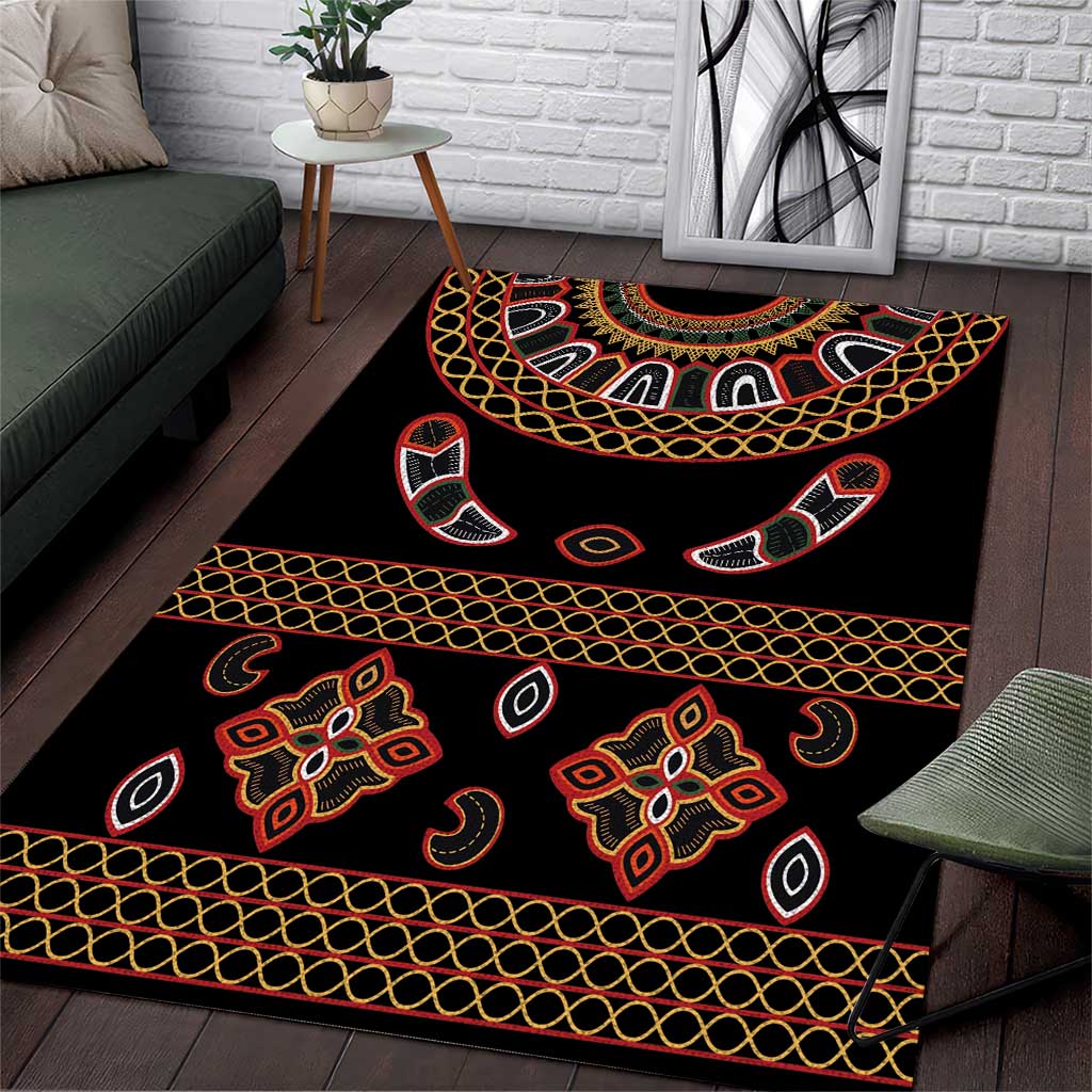 Cameroon Traditional Toghu Pattern Area Rug by AfricanPride