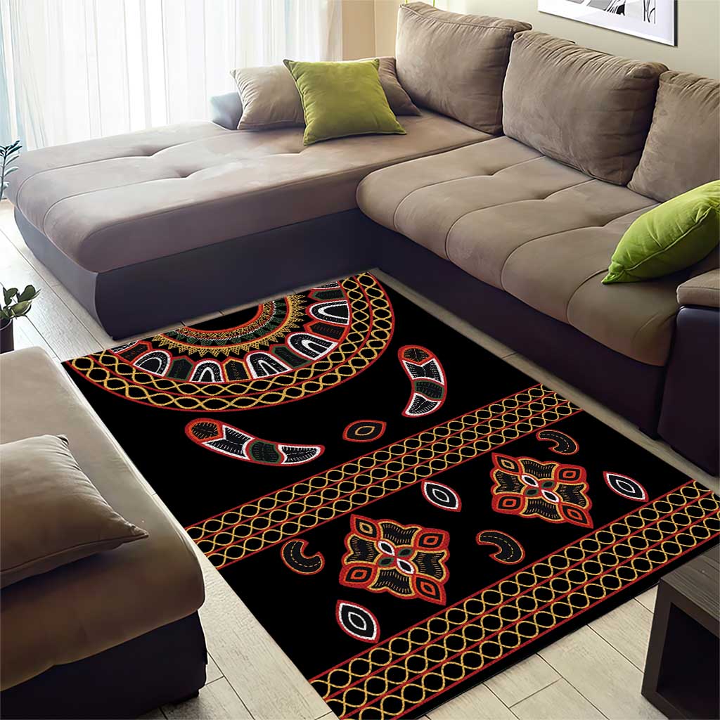 Cameroon Traditional Toghu Pattern Area Rug