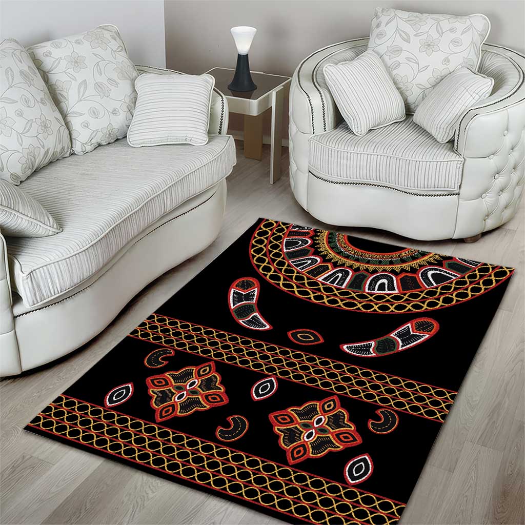 Cameroon Traditional Toghu Pattern Area Rug