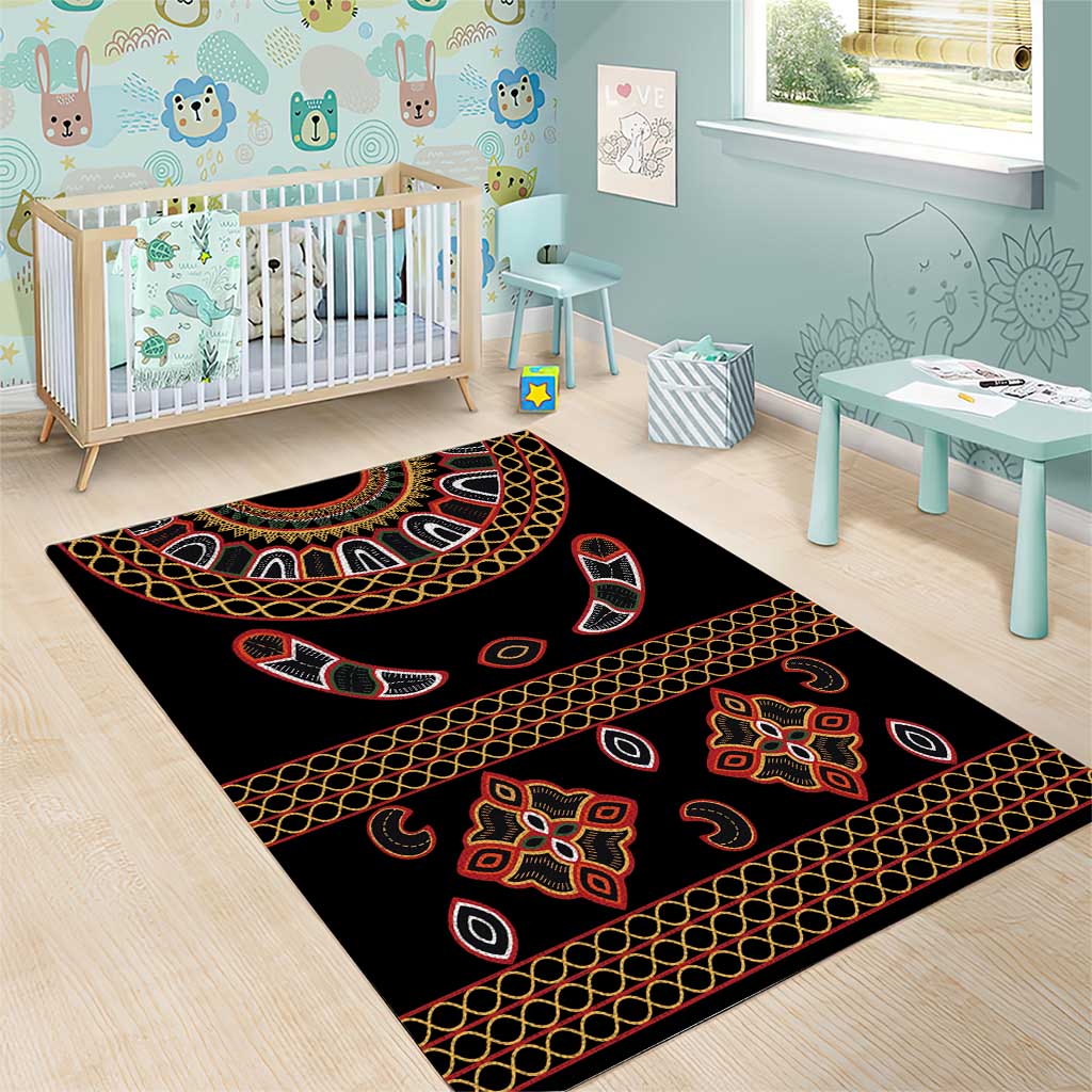 Cameroon Traditional Toghu Pattern Area Rug