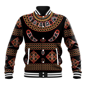 Cameroon Traditional Toghu Pattern Baseball Jacket