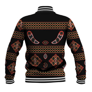 Cameroon Traditional Toghu Pattern Baseball Jacket