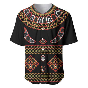 Cameroon Traditional Toghu Pattern Baseball Jersey