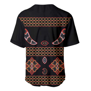 Cameroon Traditional Toghu Pattern Baseball Jersey