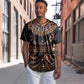 Cameroon Traditional Toghu Pattern Baseball Jersey